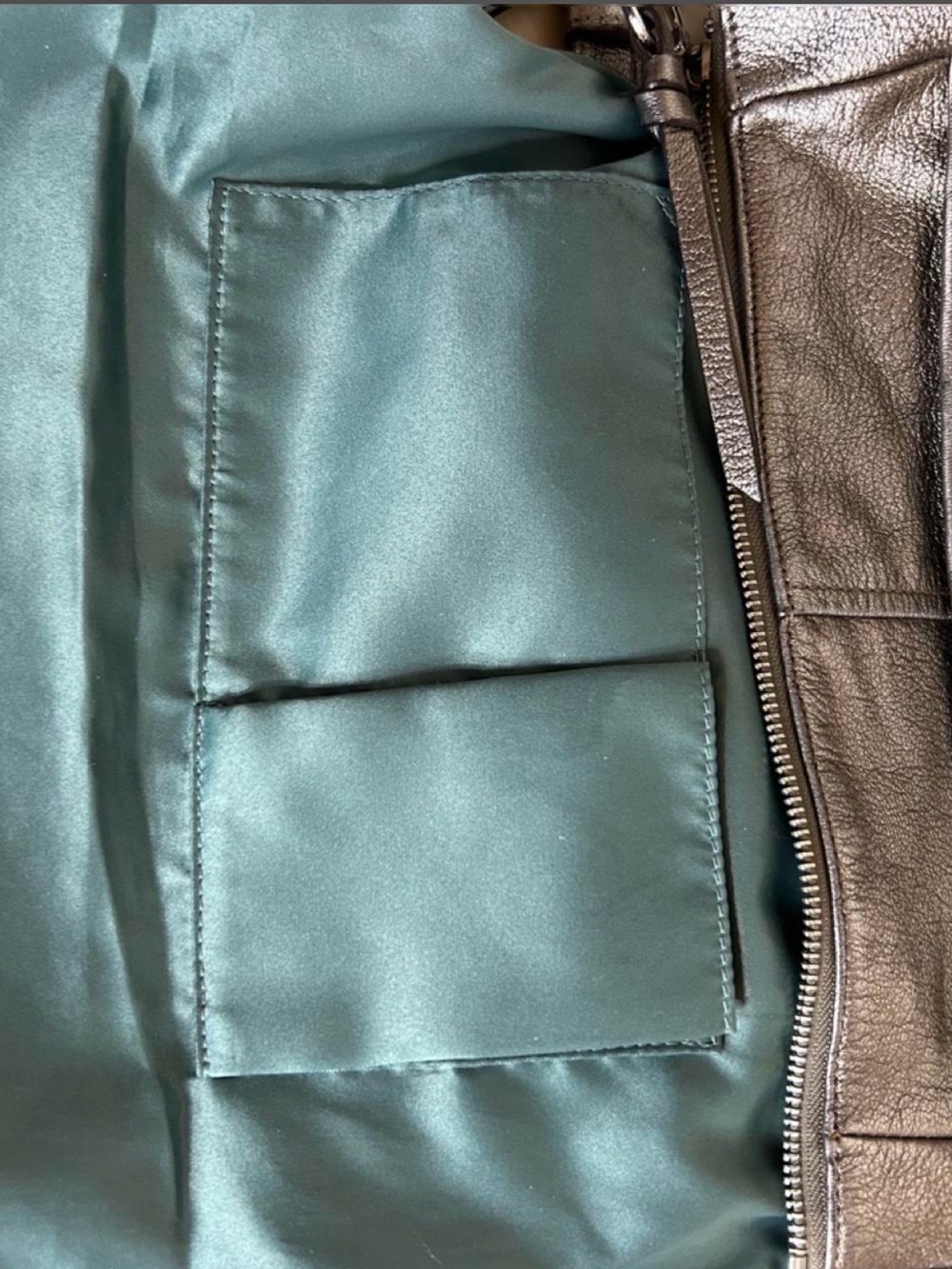 Coach Chelsea Ashlyn Metallic Leather Shoulder Bag - Picture 6 of 7